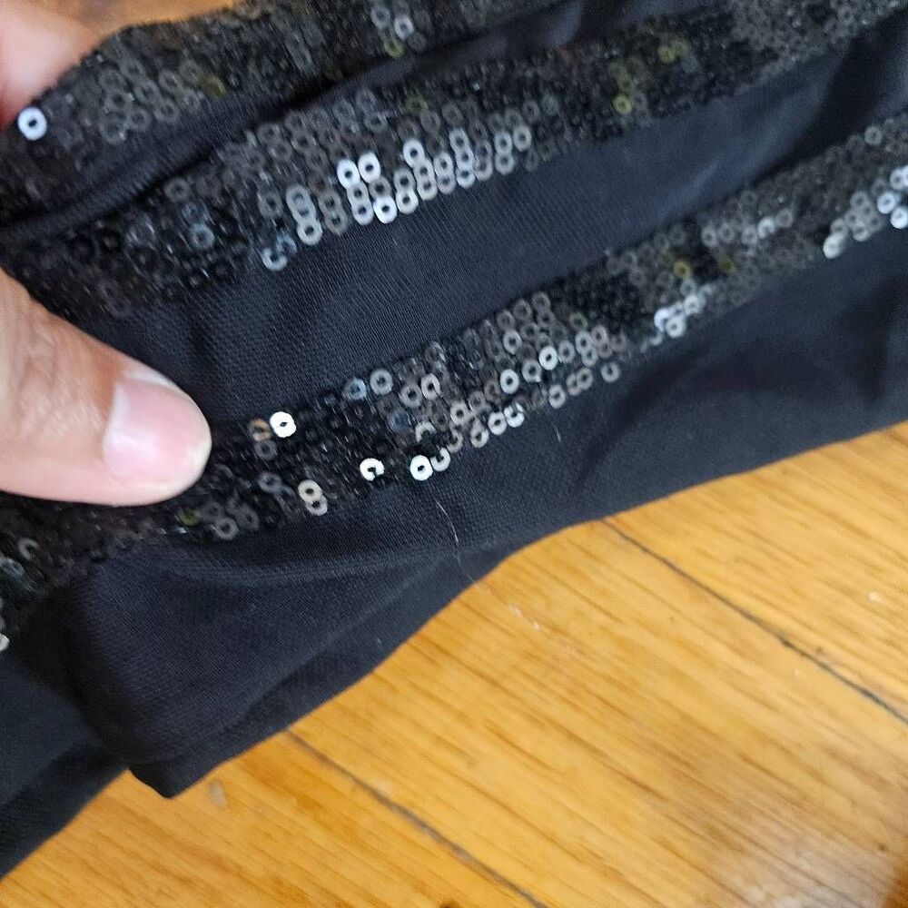 House of CB Women's Mini Sequined Suna Black Dress Size S - Picture 10 of 13